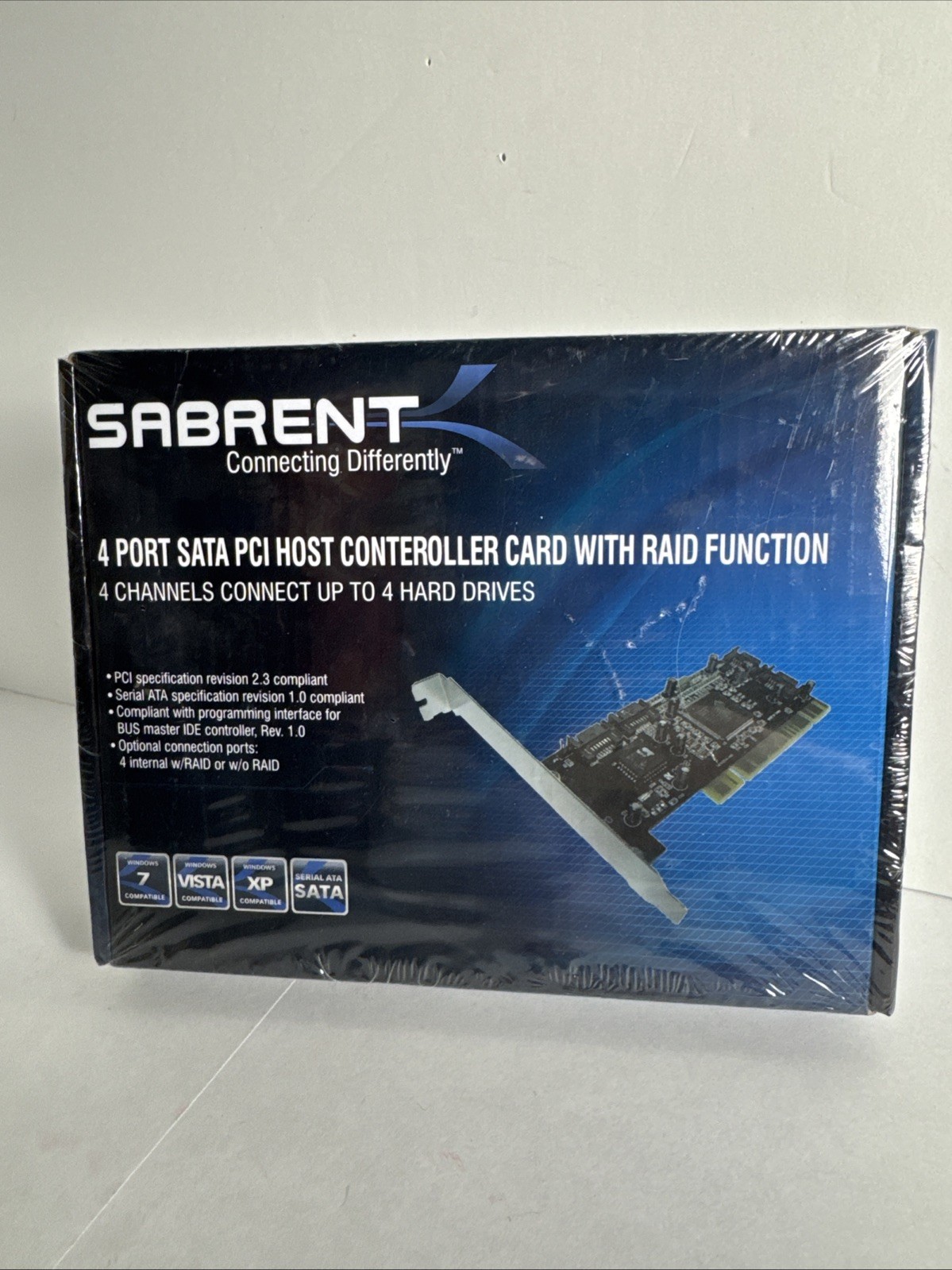 Sabrent 4 port sata pci host controller card with raid function new