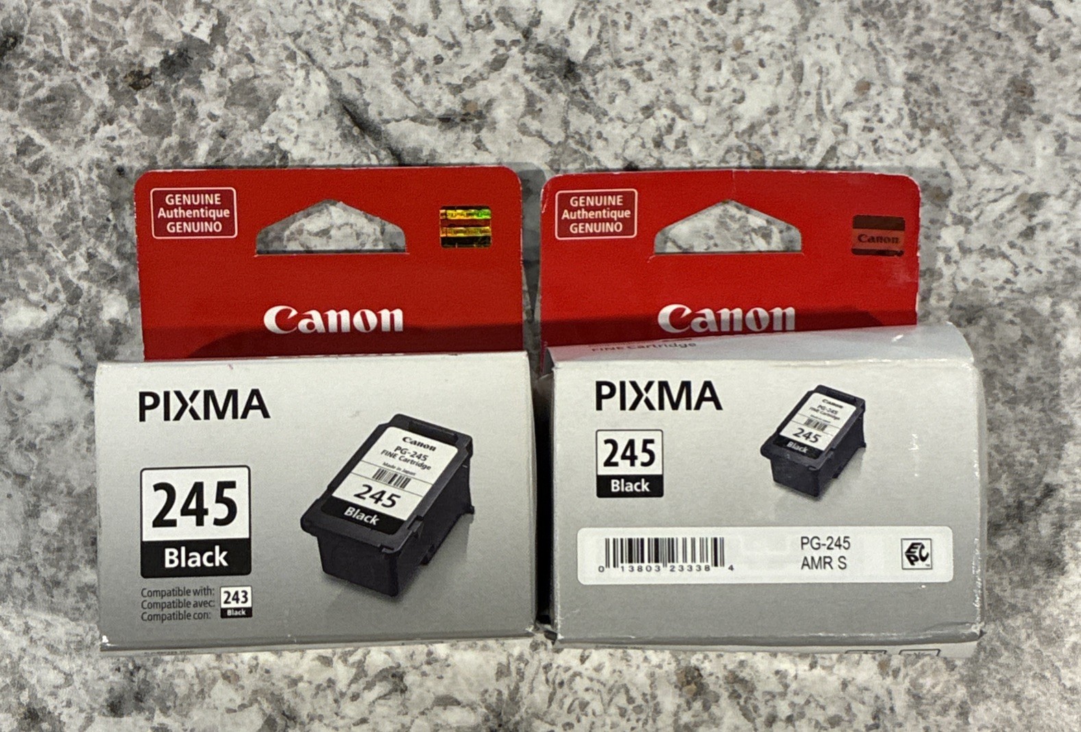Lot of 2 Canon PG245 Black Ink Cartridge for PIXMA TS3129 TS3320 TS3322 PG 245