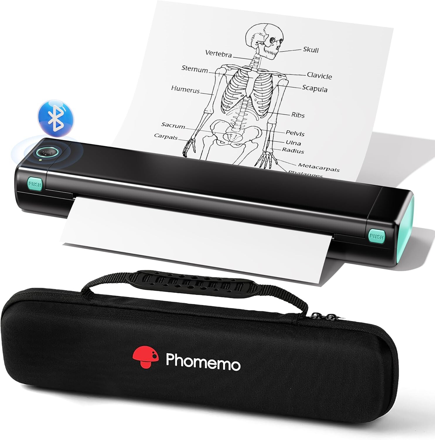Phomemo M08F Bluetooth Thermal Printers with Carry Case lot Support 8.5" X 11"