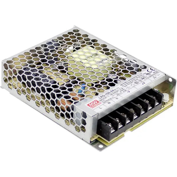 MW Mean Well LRS-100-24 MEAN WELL Switching Power Supply. 24 V/DC 4.5 A 1