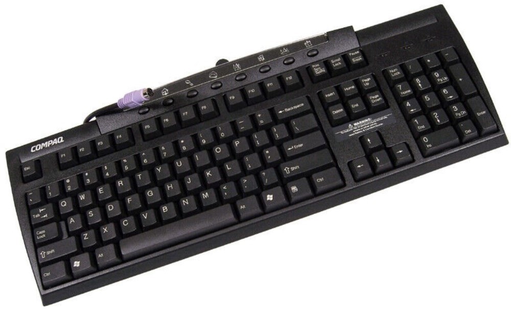 Compaq 122659-008 Carbon PS2 US Keyboard NEW 164996-001 KB-9963 EZ Access Black