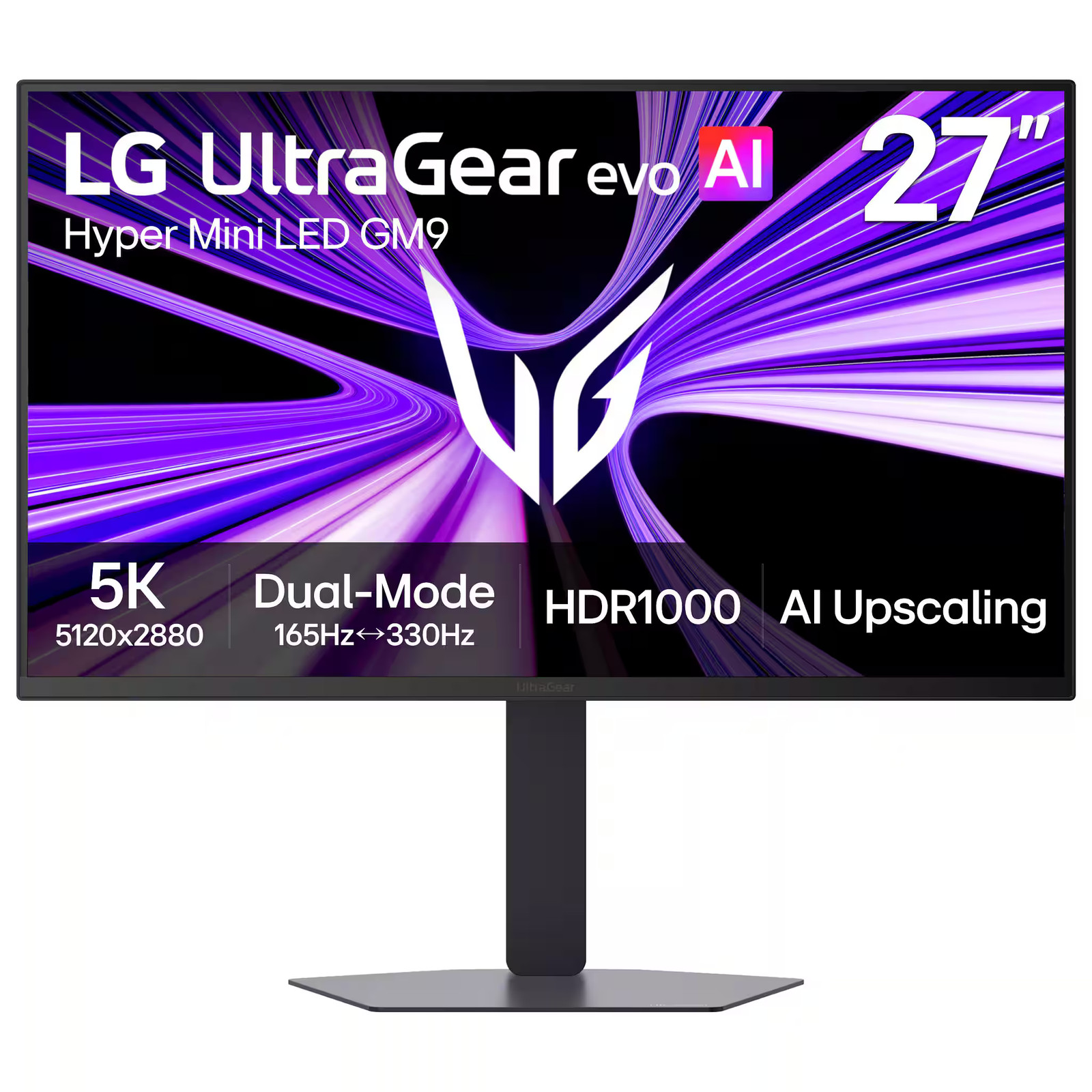 LG - UltraGear evo AI GM9 27" 5K Hyper Mini LED 165Hz 1ms G-SYNC FreeSync Pre...