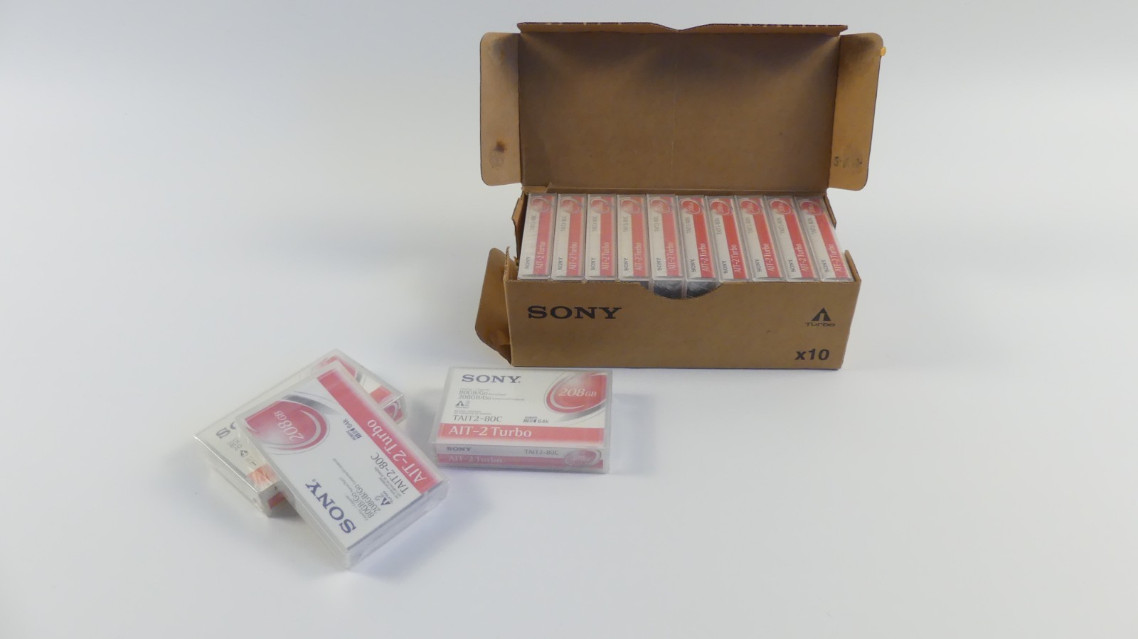 New & Unopened: 13x Sony AIT-2 Turbo Tapes TAIT2-80C/A WW 80/208GB New Sealed