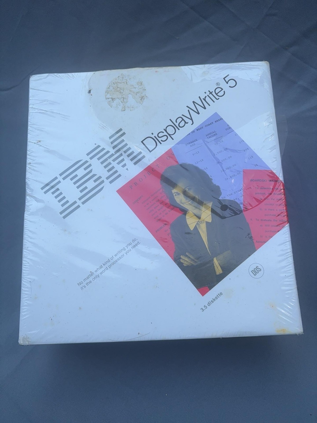 IBM DisplayWrite 5 3.5" Diskette DOS Word Processor 64F8872 Sealed Box