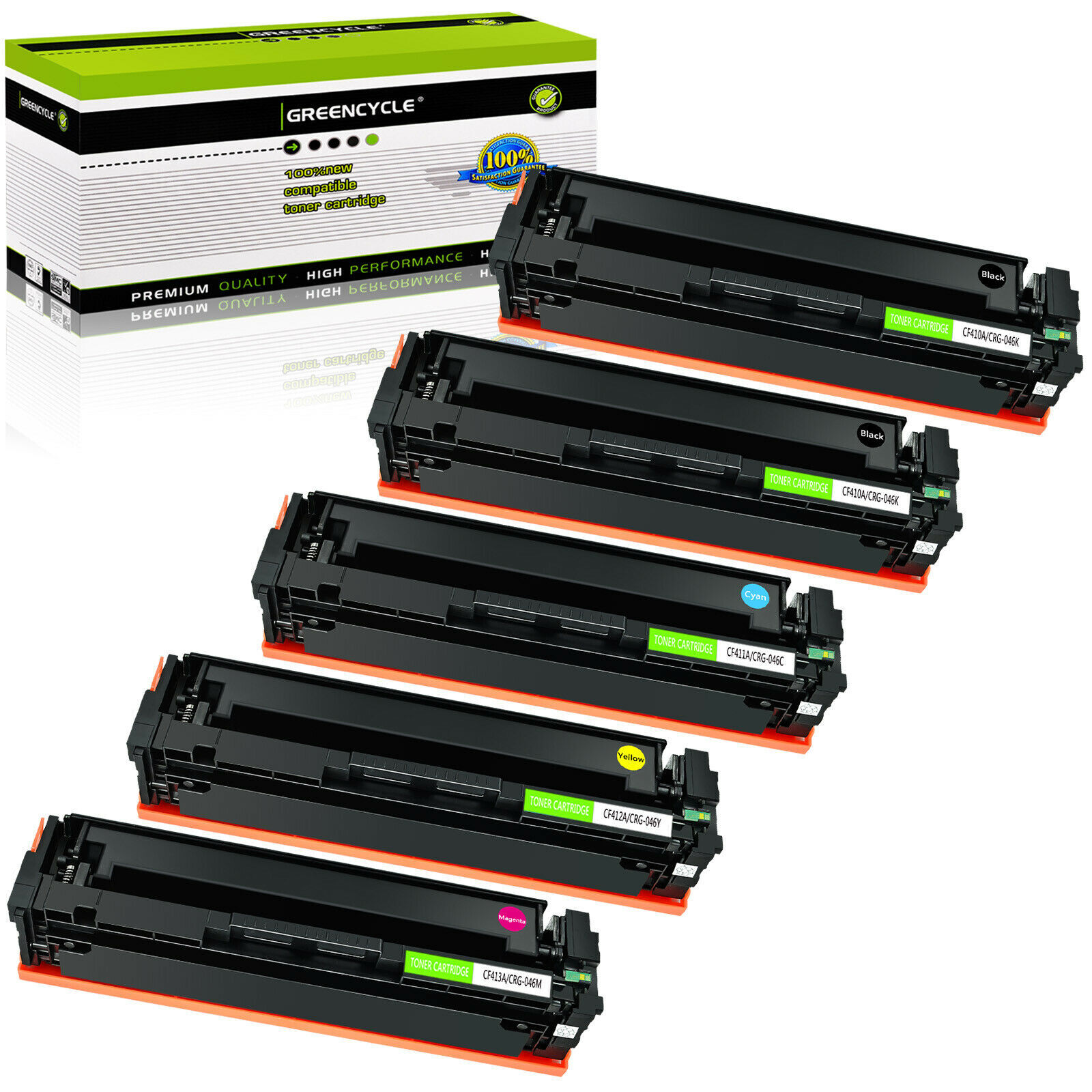 5PK CF410A 411A 412A CF413A Color Toner Cartridge For HP 477A M452dw MFP M477fdw