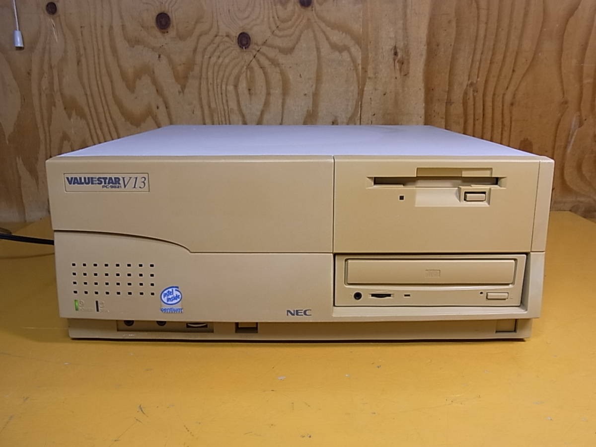 NEC PC-9821V13/S5D3 CD HDD FD MSDOS 6.2 with power cord F/S 100V A/580 Japan