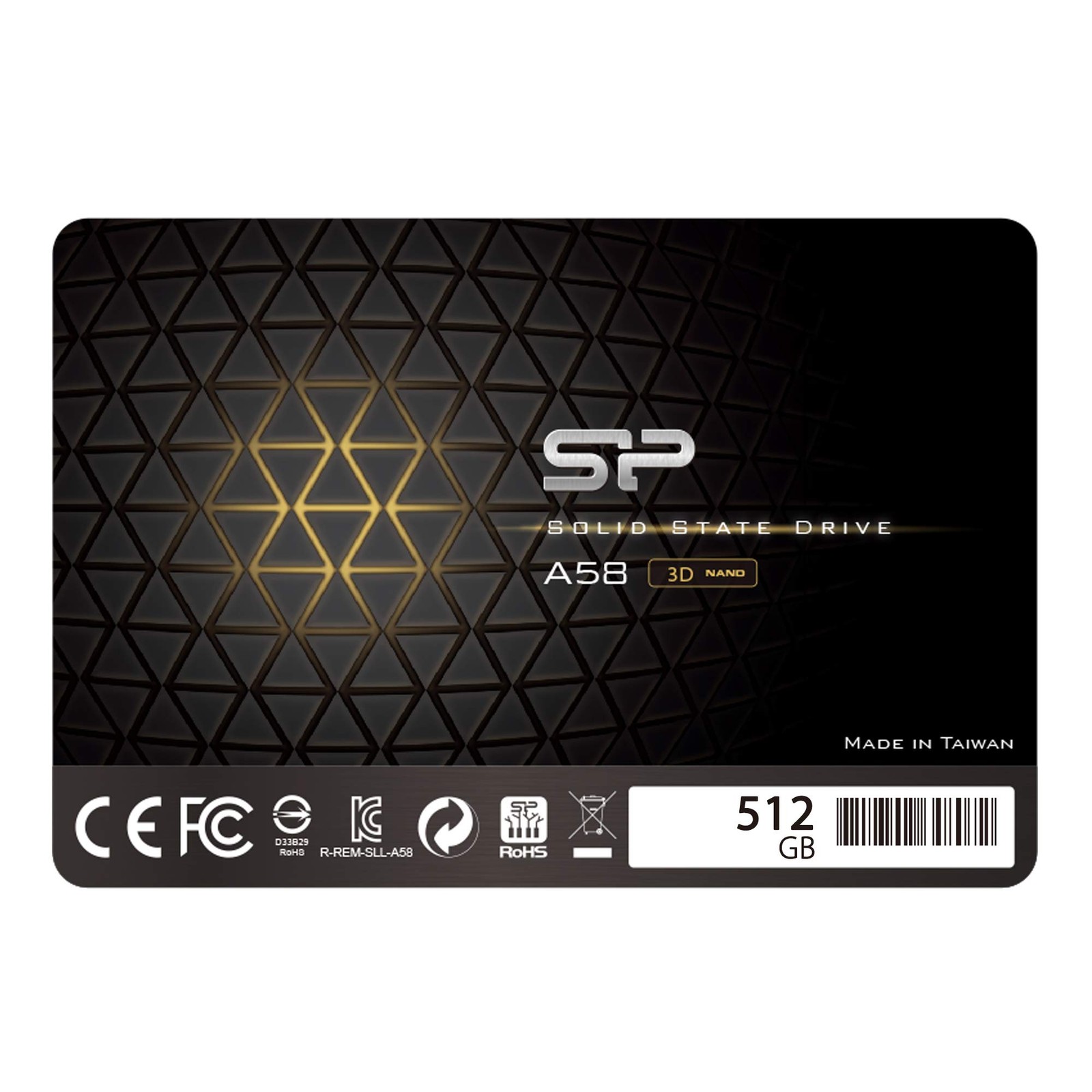 Silicon Power 512GB SSD 3D NAND A58 SLC Cache Performance Boost SATA III 2.5 inc