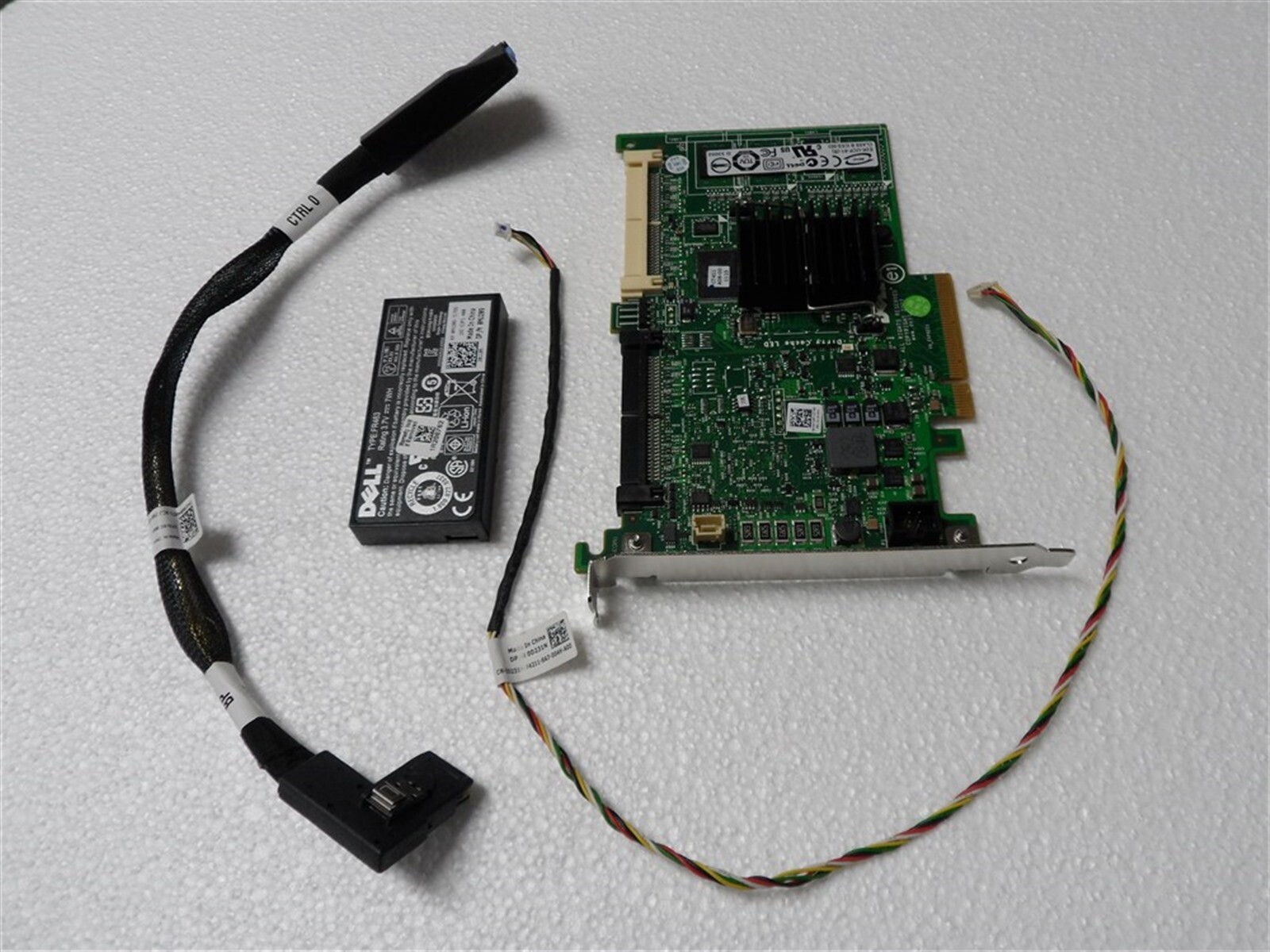 DELL POWEREDGE T310 SERVER PERC 6I PCI SAS SATA RAID KIT WITH BATTERY & CABLES