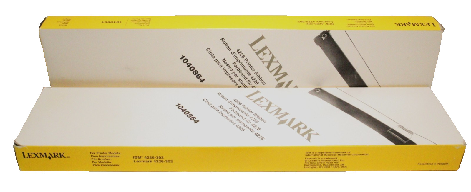 Lot of 2 NOS LEXMARK IBM 1040864 Black Ribbon 4226-302 EL4792