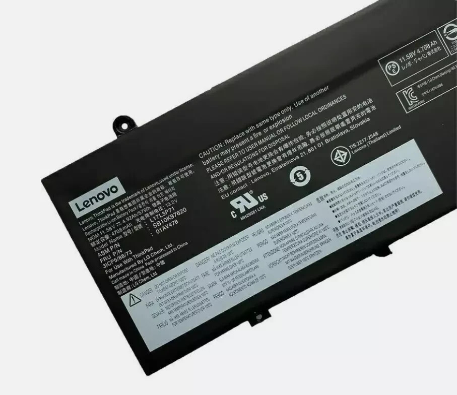 New Genuine L17M3P71 Battery for Lenovo ThinkPad T480s L17L3P71 01AV478 01AV479