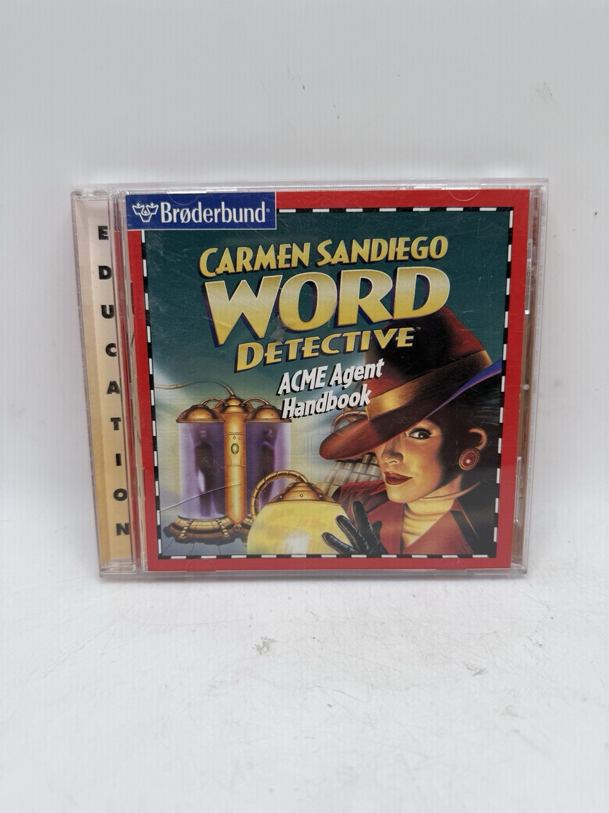 Broderbund Carmen Sandiego WORD DETECTIVE ACME Agent Handbook CD-ROM