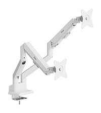 Pixio PS1D Wave Dual Monitor Arm White Gas Spring 32 Inch Compatible Japan