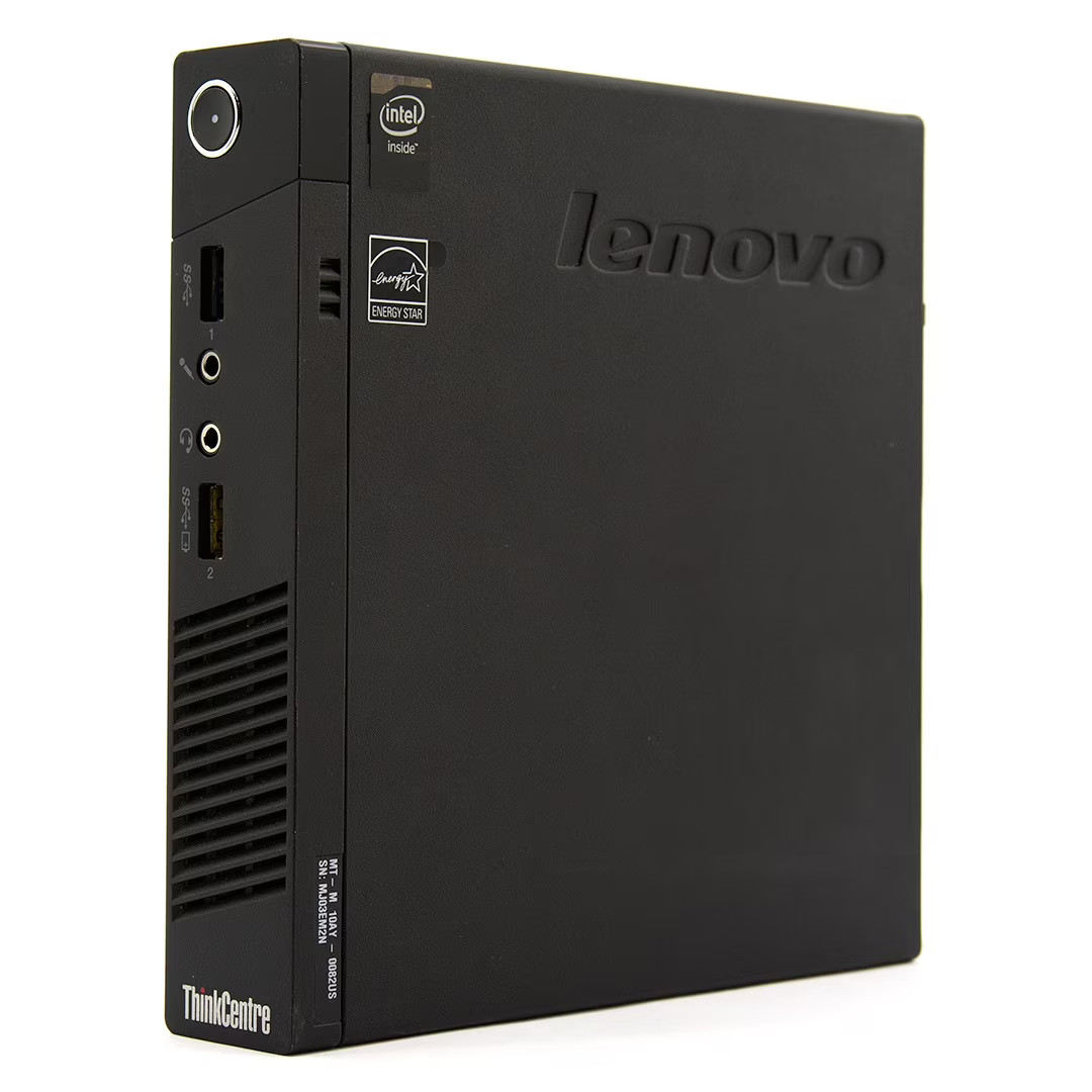 Lenovo Restored ThinkCentre M73 Tiny Form Desktop 3.2 GHz Intel Core i3 8GB DDR3