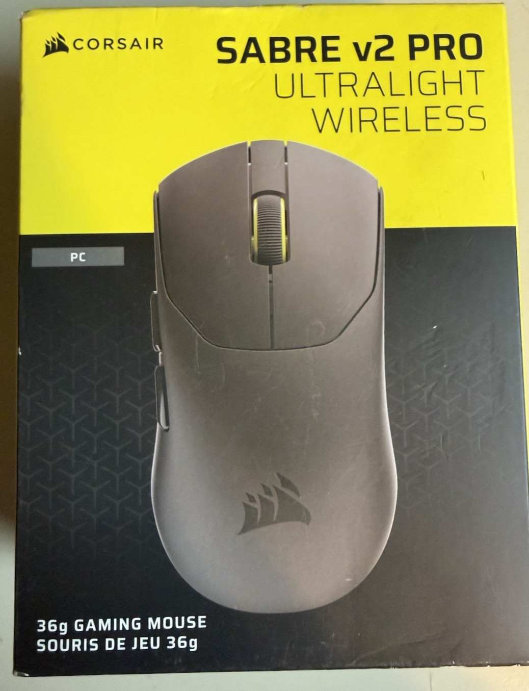 Corsair Sabre V2 Pro Ultralight Wireless Gaming Mouse CH-931G000-WW — 36g