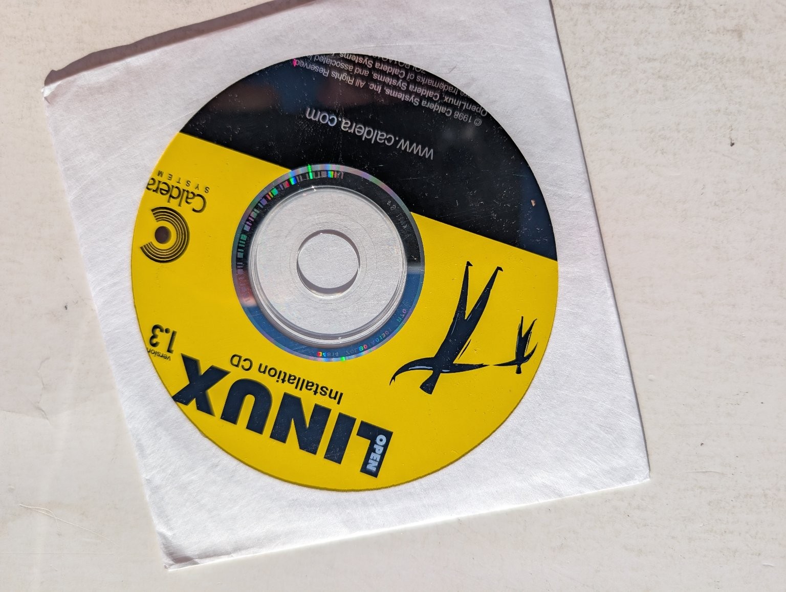 Caldera OpenLinux Installation CD Version 1.3 Software Vintage