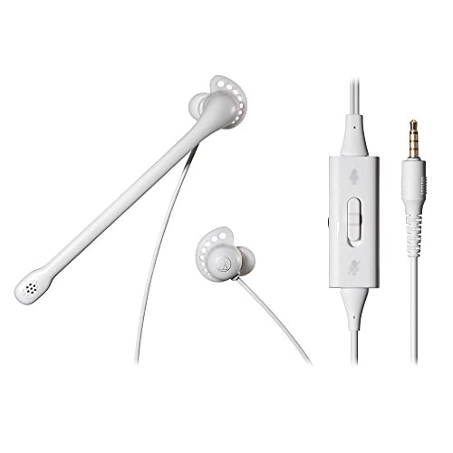 Audio-Technica ATH-202COM Inner Ear Headset PC/PS4/PS5/Switch/Xbox One/ 3.5mm
