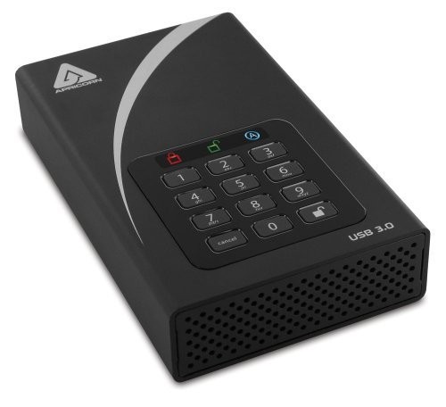 Apricorn ADT3PL2562000 2TB Ext Hard Drive USB 3.0 7200rpm
