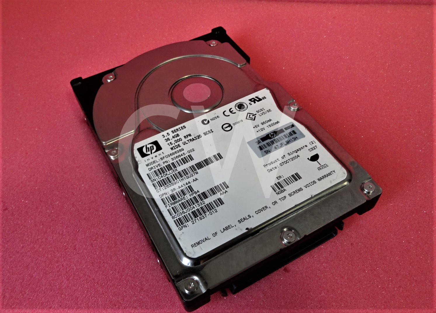 286776-B22 BF036863B9 306645-002 HP 36.4 GB 15KWide Ultra320 3.5"SCSI Hard Drive