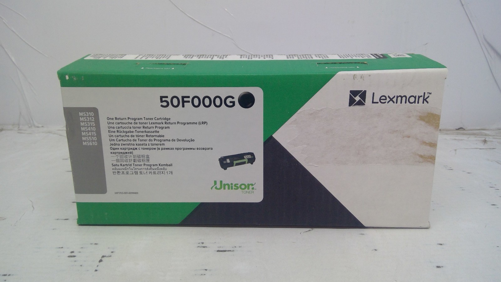 Genuine Lexmark MS310/MS610 Black Return Program Toner Cartridge 50F000G