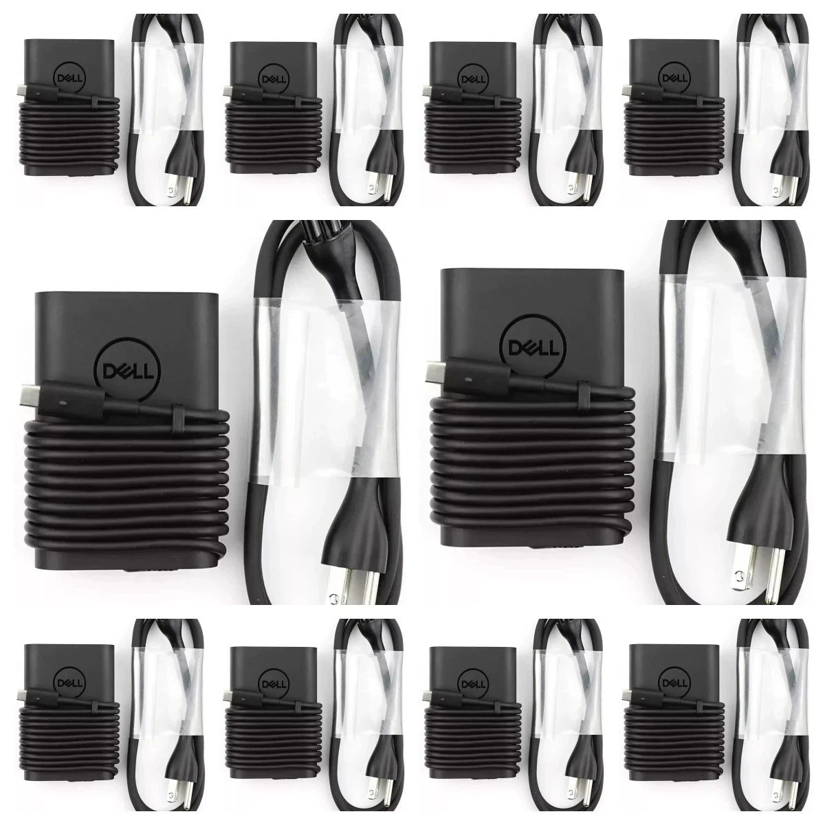 10PACK Genuine 65W USB C Charger For Dell Latitude 7275 7370 5290 XPS 13 9250 US