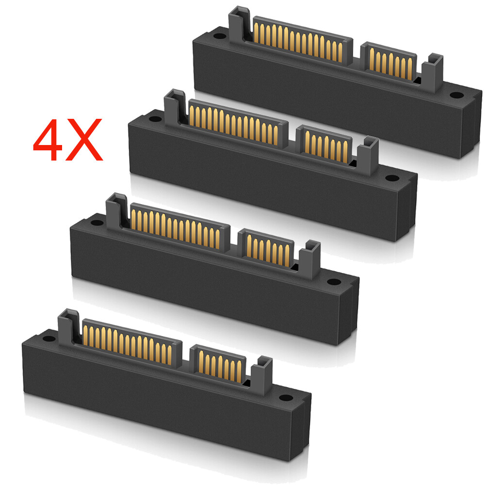 4pcs SFF-8482 Computer Cable Connectors SAS to SATA 22 pin HDD Raid Adapter