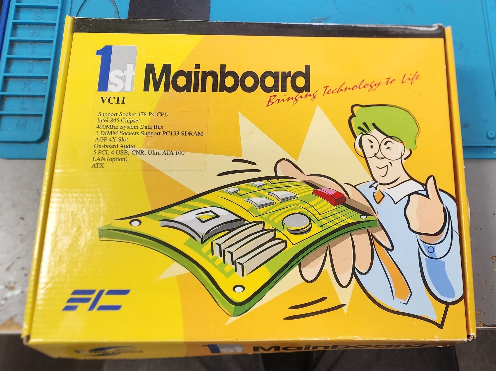 1st Mainboard FIC VC11 Computer Motherboard, Unused