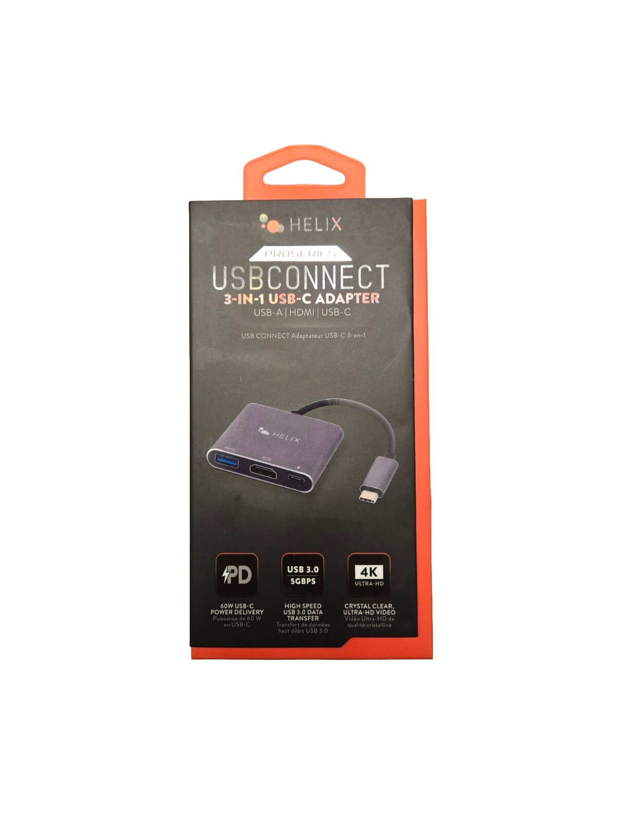 Helix 3-in-1 USB-C to HDMI/USB-C/USB-A Hub (ETHHUB3)
