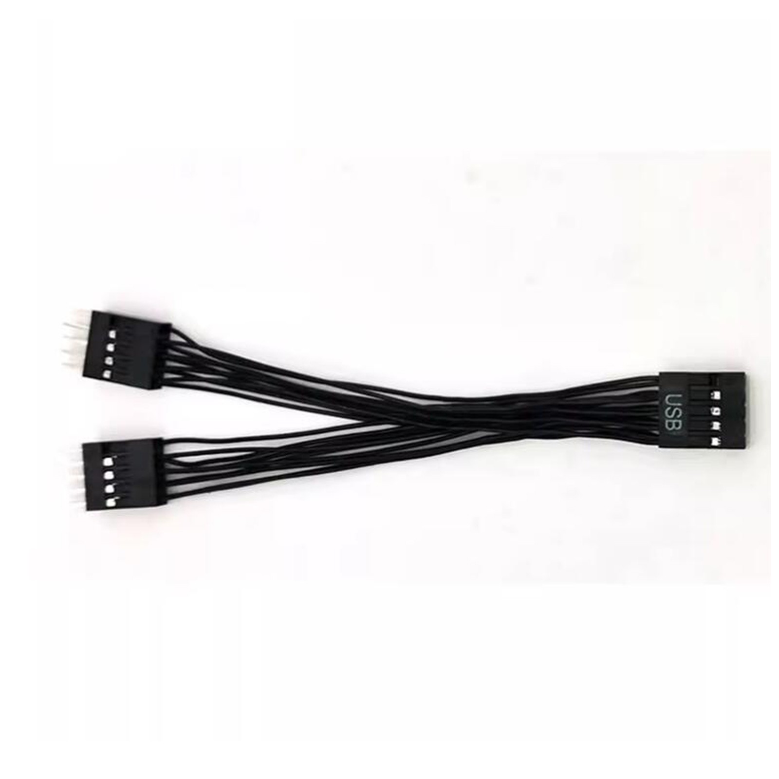 10cm Y-shape Main Board USB Expansion Cable USB2.0 9 Pin 1 in 2 Expansion Cable