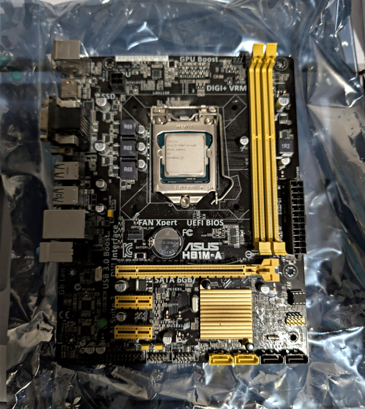 ASUS H81M-A MicroATX LGA 1150 DDR3 Intel Motherboard w/ I/O Shield (*used*)