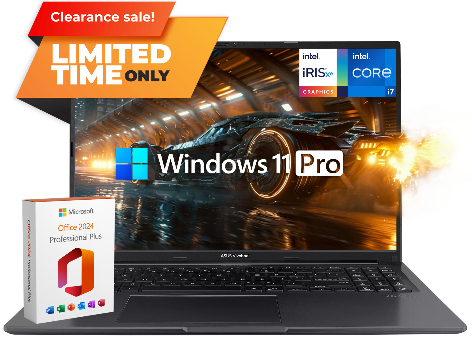 2026 ASUS Vivobook Laptop 16" Intel Core i7 5.0GHz 16GB RAM 512GB SSD Pro+Office