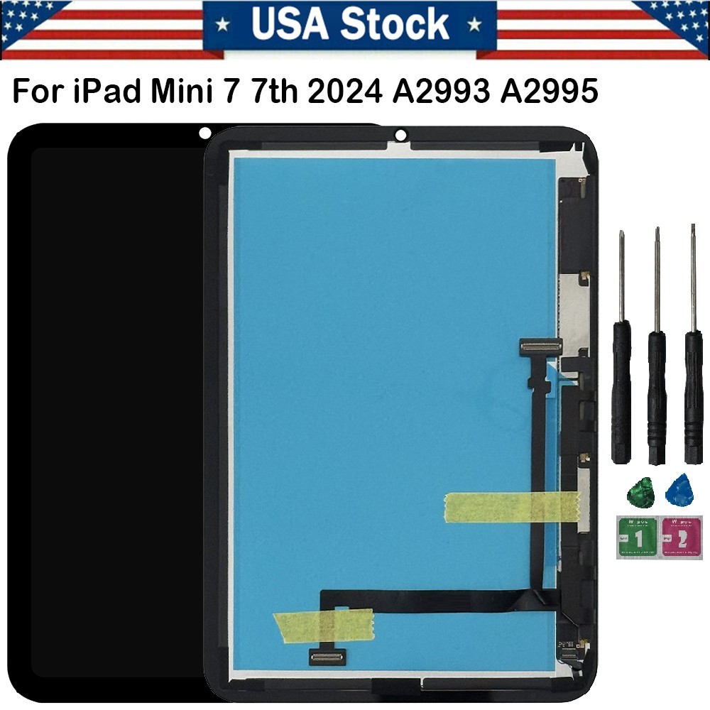 8.3" For iPad Mini 7 7th Gen 2024 A2993 A2995 LCD Display Glass Touch Digitizer