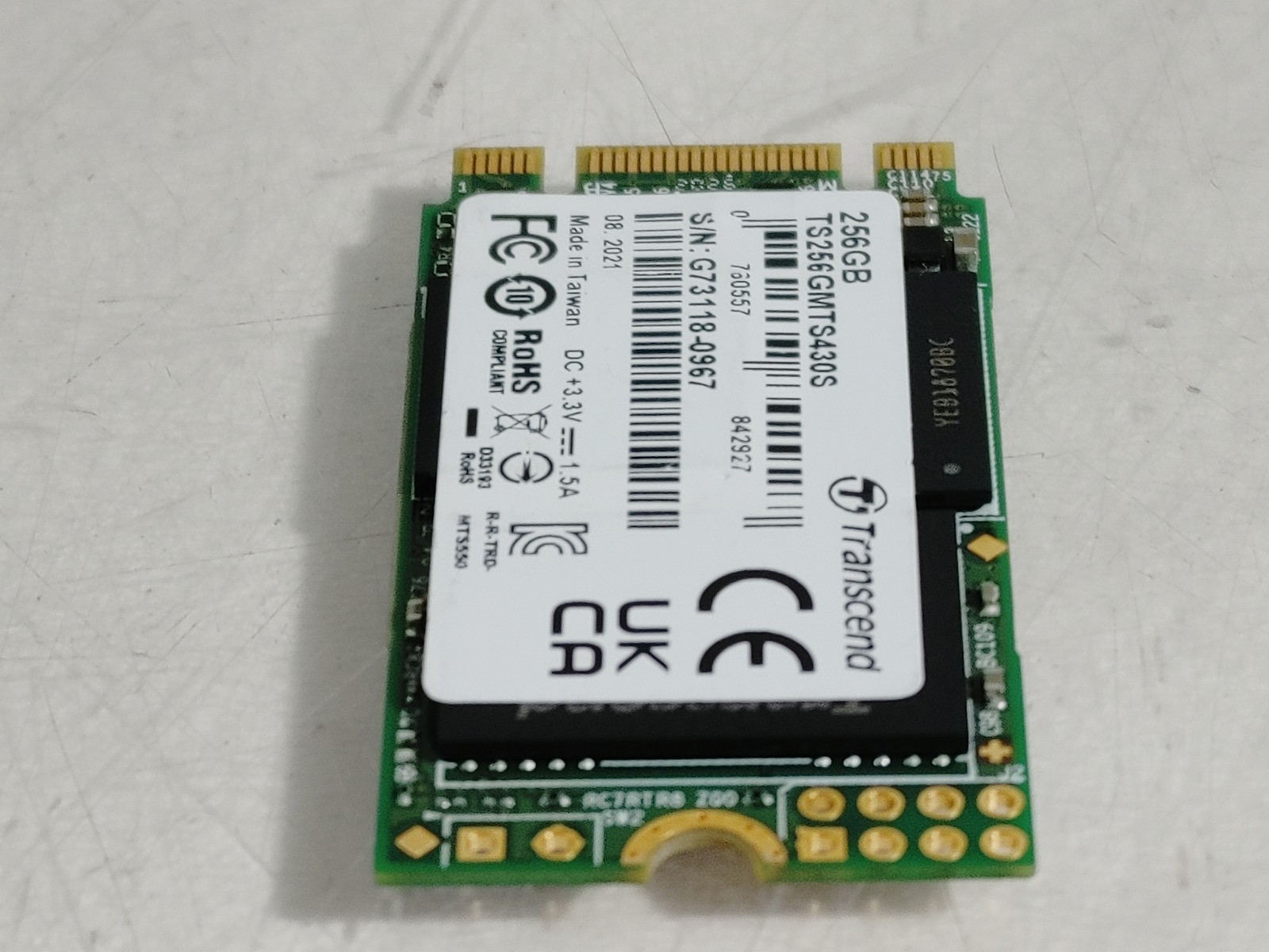 Transcend TS256GMTS430S 256 GB M.2 42mm Solid State Drive