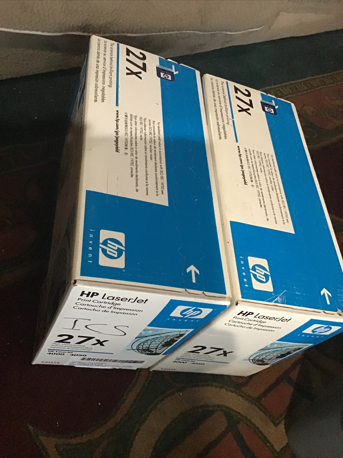 Two (2) NEW HP LASERJET 27X C4127X Black Toner Cartridge 