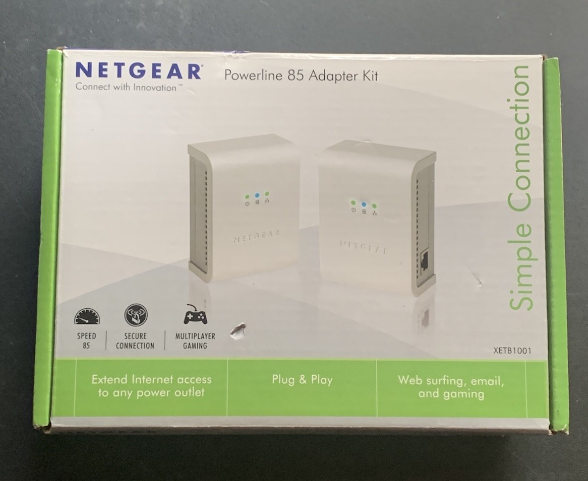 Netgear 4 Port Powerline 85 Adapter Kit Simple Connection XETB1001