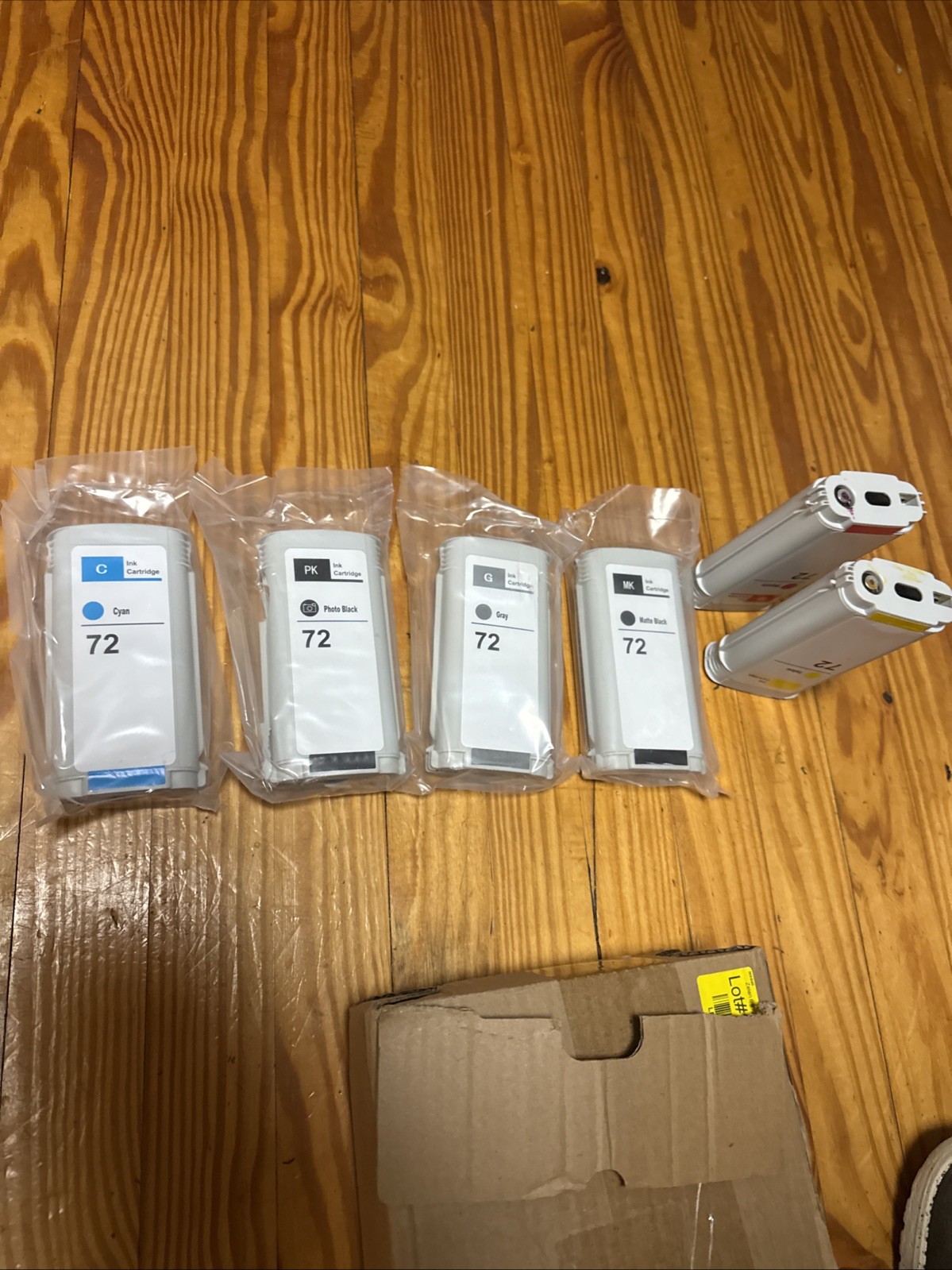 Zelan 6 PK 72 Ink Cartridges Replacement for HP 72 Print Head 4/6 Sealed 130ml