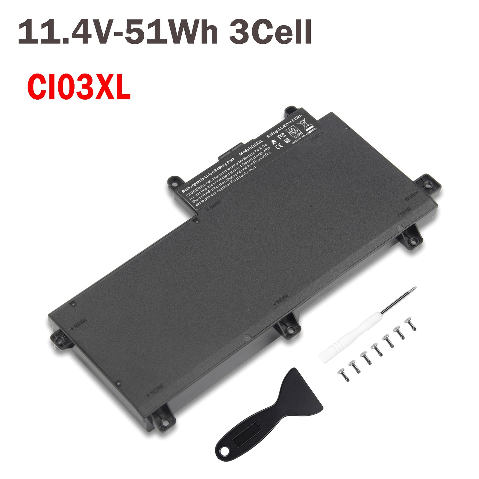 LOT CI03XL Battery For HP ProBook 640 645 650 G2 CI03 HSTNN-UB6Q 801554-001 51WH