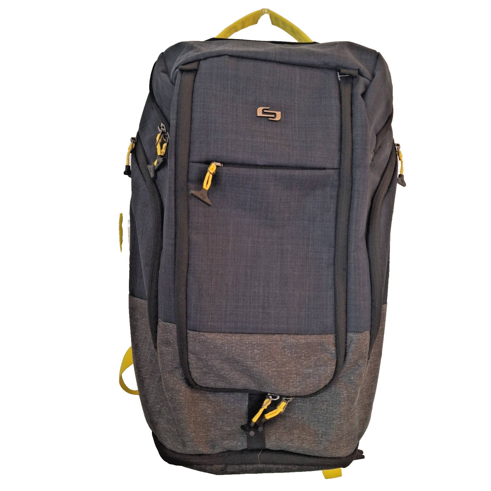 New York Solo 21" Laptop Backpack Duffle Travel Bag Multiple Compartments Gray