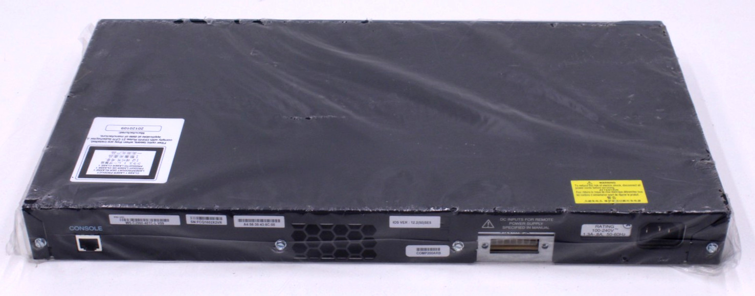 Cisco WS-C2960+48TC-L Catalyst Network Switch NOB