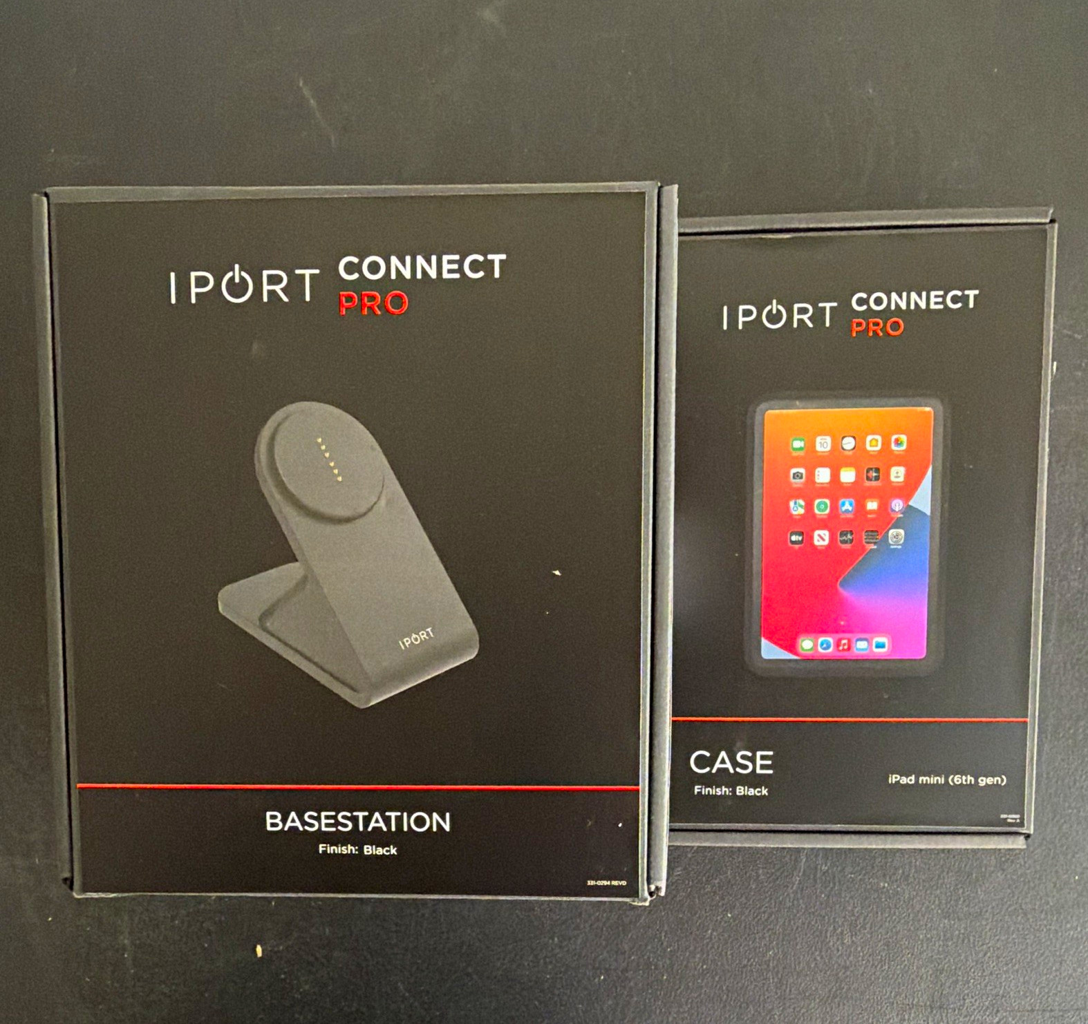iPort Connect Pro BaseStation Dock + Case Black Magnetic iPad mini 6th Gen 72352