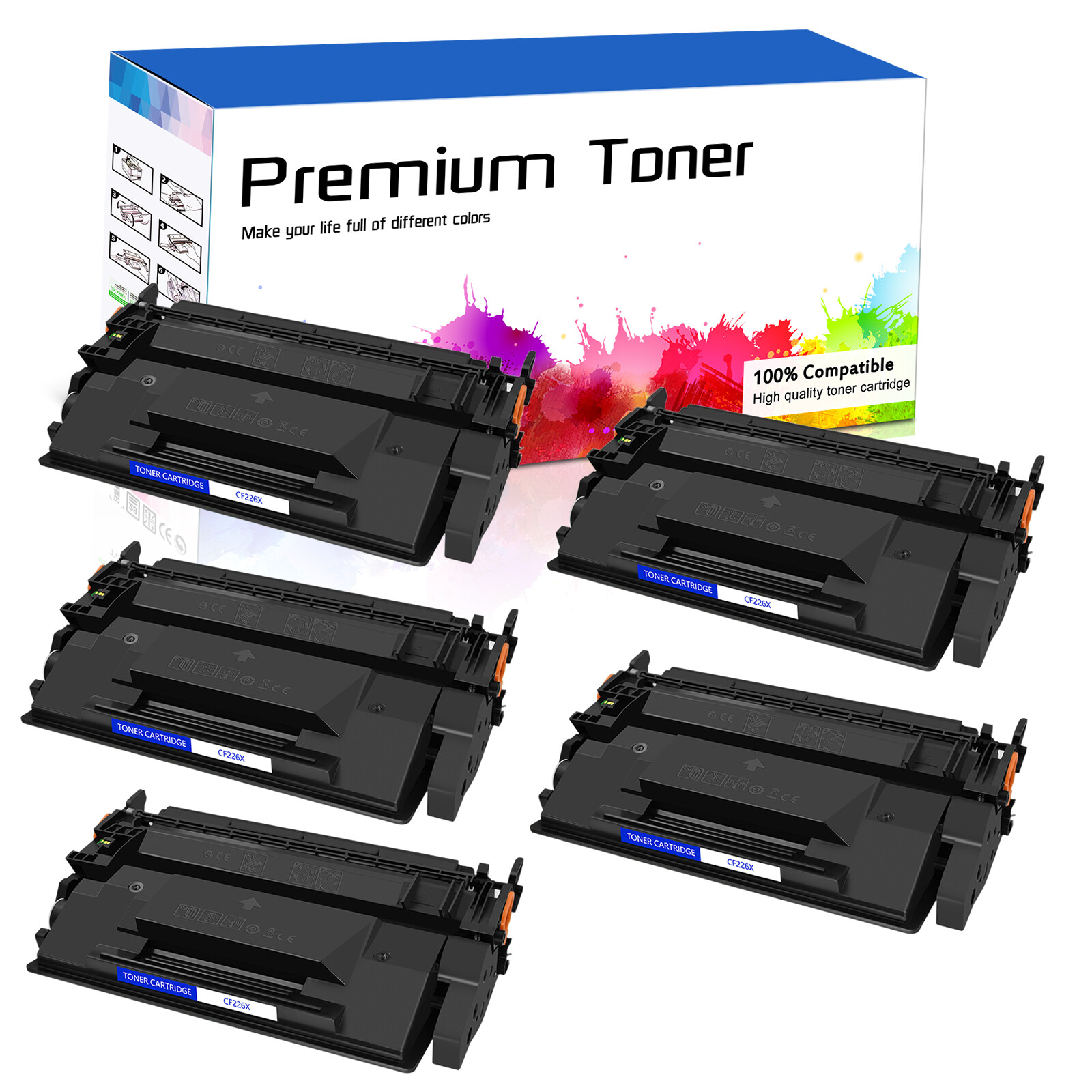 5PK CRG-052H Toner Cartridge For Canon 052 imageCLASS MF426dw MF429dw LBP214dw