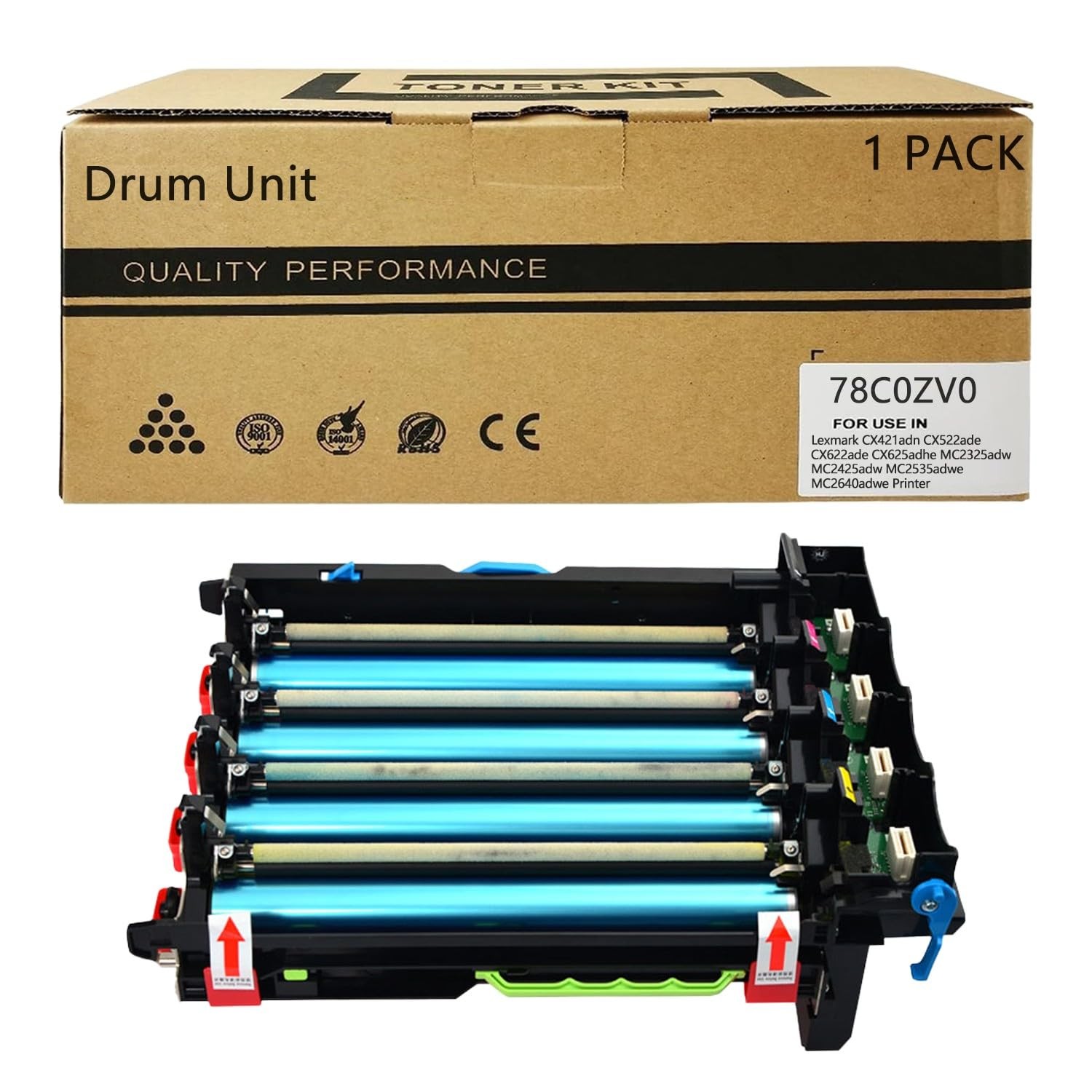 78C0ZV0 Imaging Drum Unit for 78C0Z50 large, Black/Cyan/Magenta/Yellow
