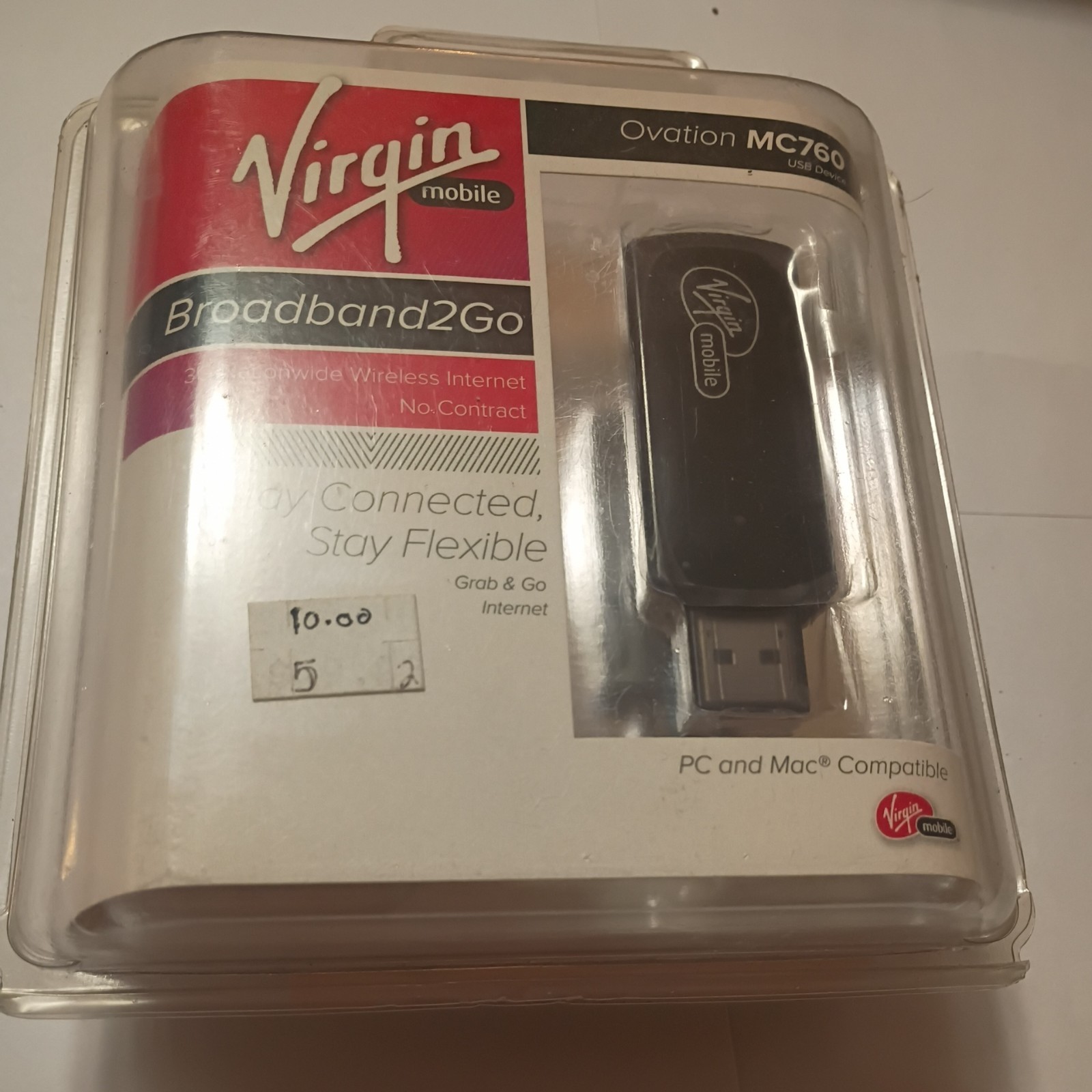 Brand New/Sealed Virgin Mobile Ovation MC760 3G Broadband2Go USB Device