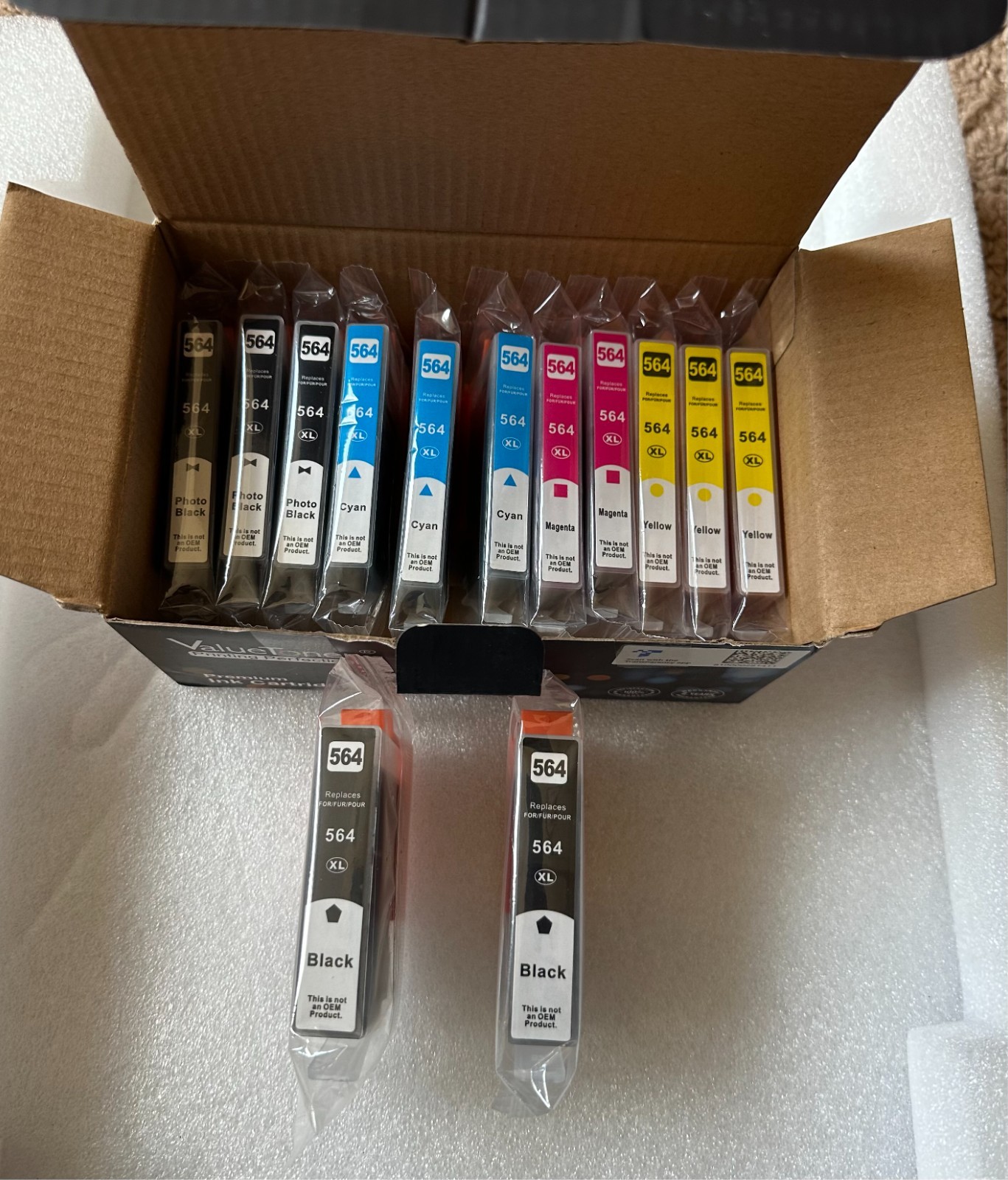 ValueToner 564XL Ink 13 Pack HP Photosmart 5510 5520 6520 7510 7520 Sealed