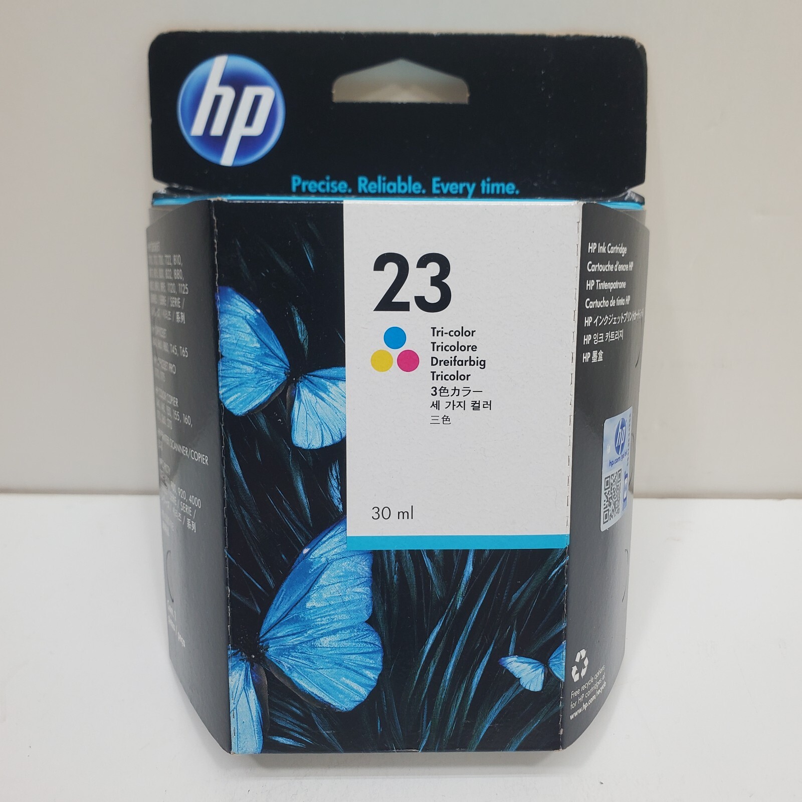 NEW GENUINE - HP 23 TRI-COLOR INK CARTRIDGE - C1823D - SEALED RETAIL BOX 2015