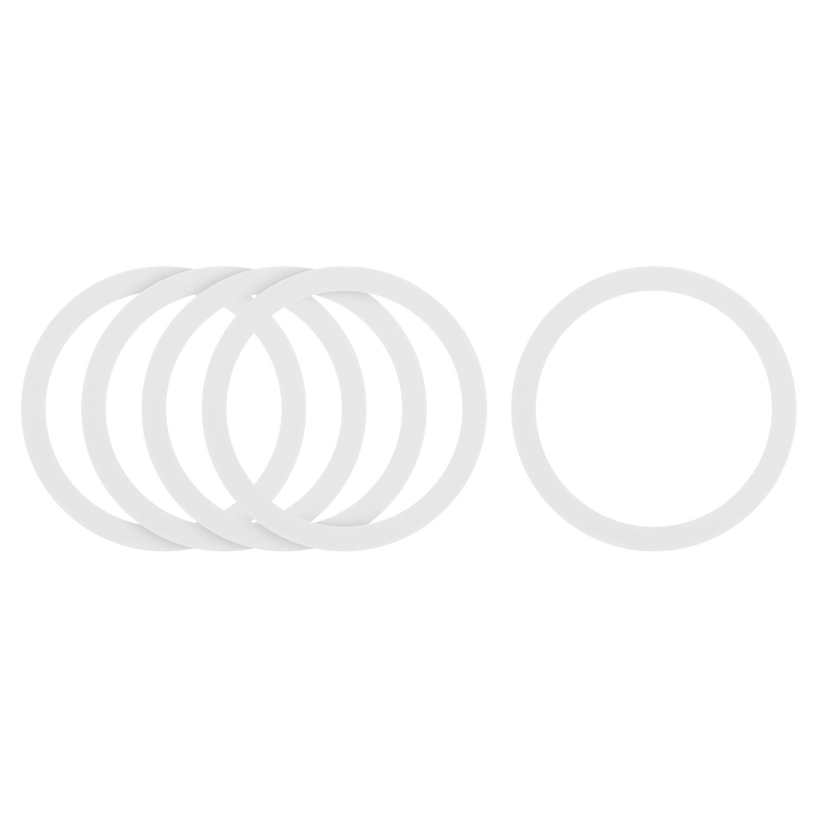 5Pcs Magnetic Adapter Ring, Magnetic Wireless Charger Conversion Kit, White