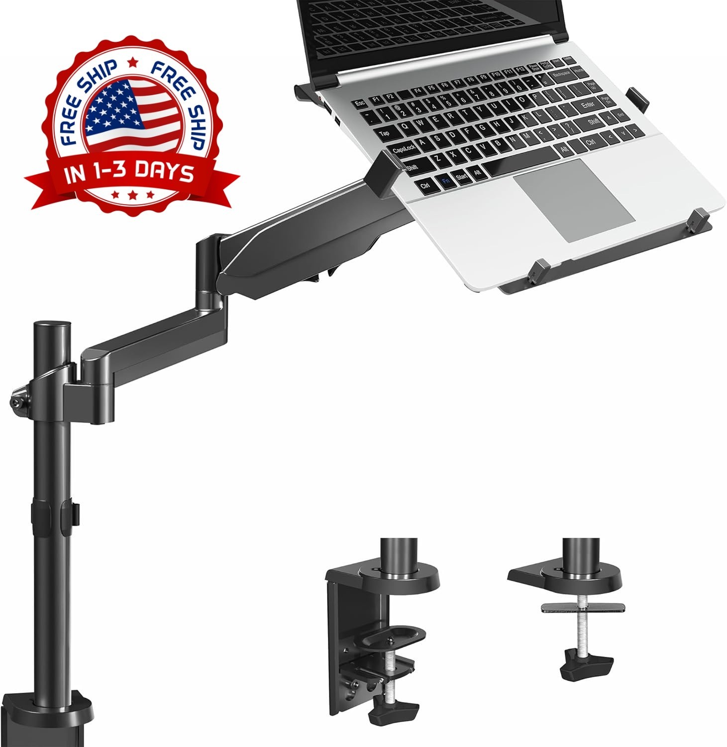 Soporte de escritorio universal ajustable para portátil de 10 a 15,6 pulgadas