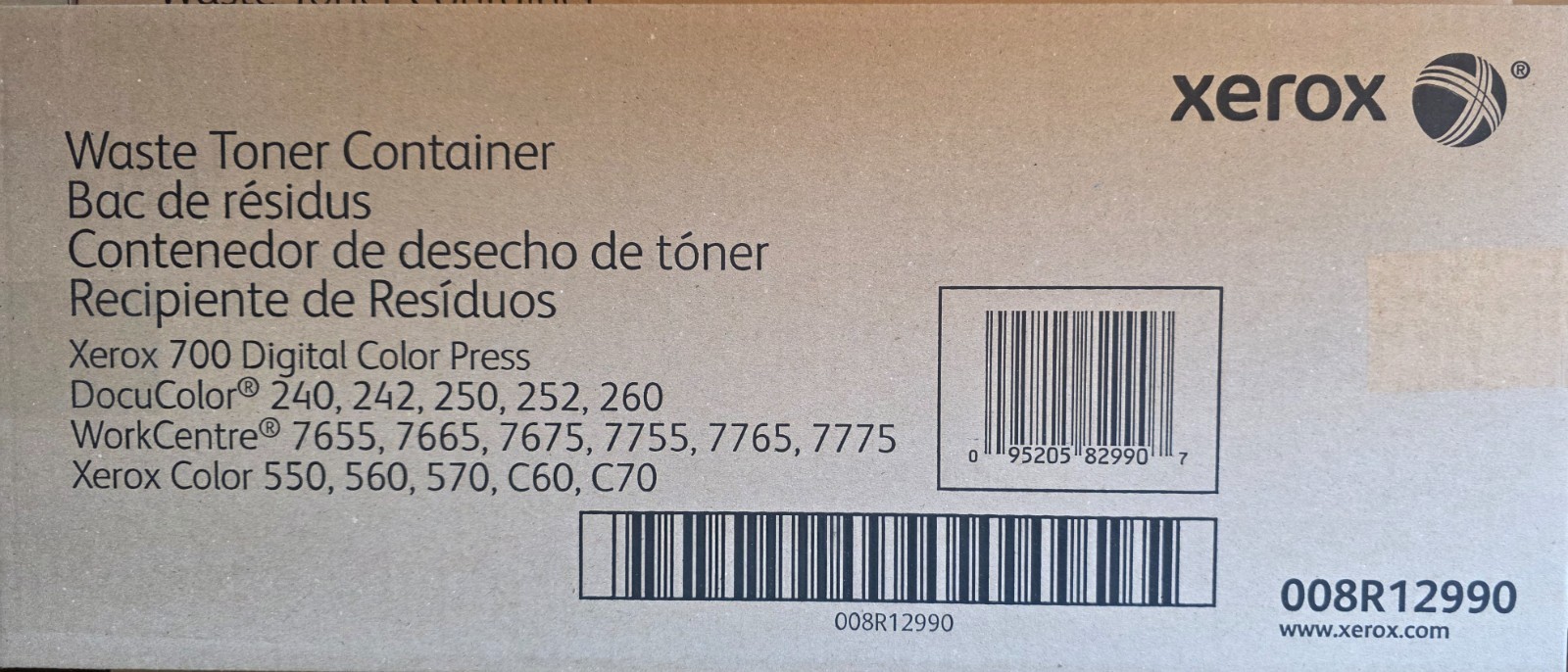 Xerox 008R12990  Waste Toner Container for Xerox 700 550 c60 c70