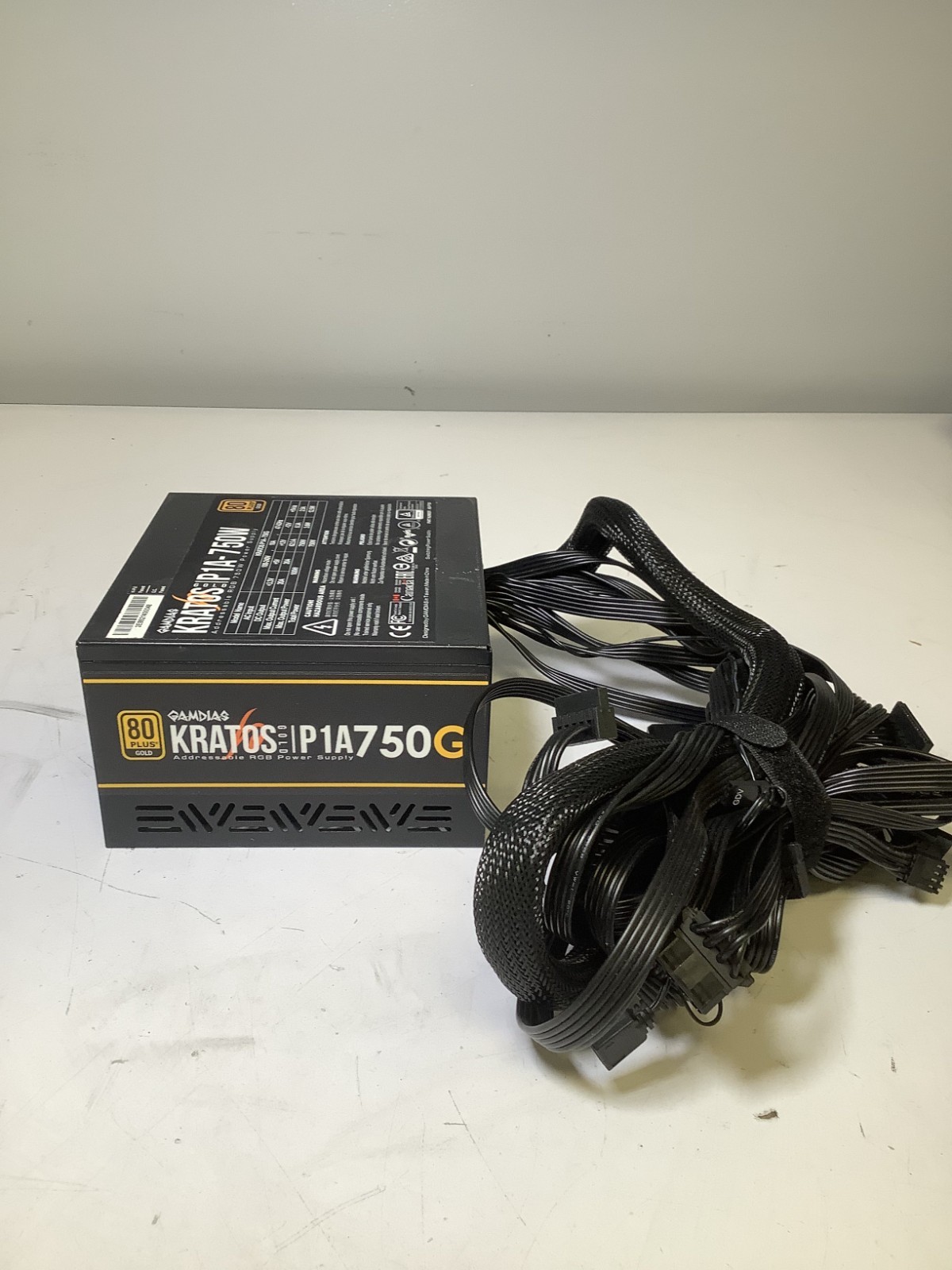 Gamdias KRATOS P1 750G 750W 240V 10A 80 Plus Gold Switching Power Supply, H7A