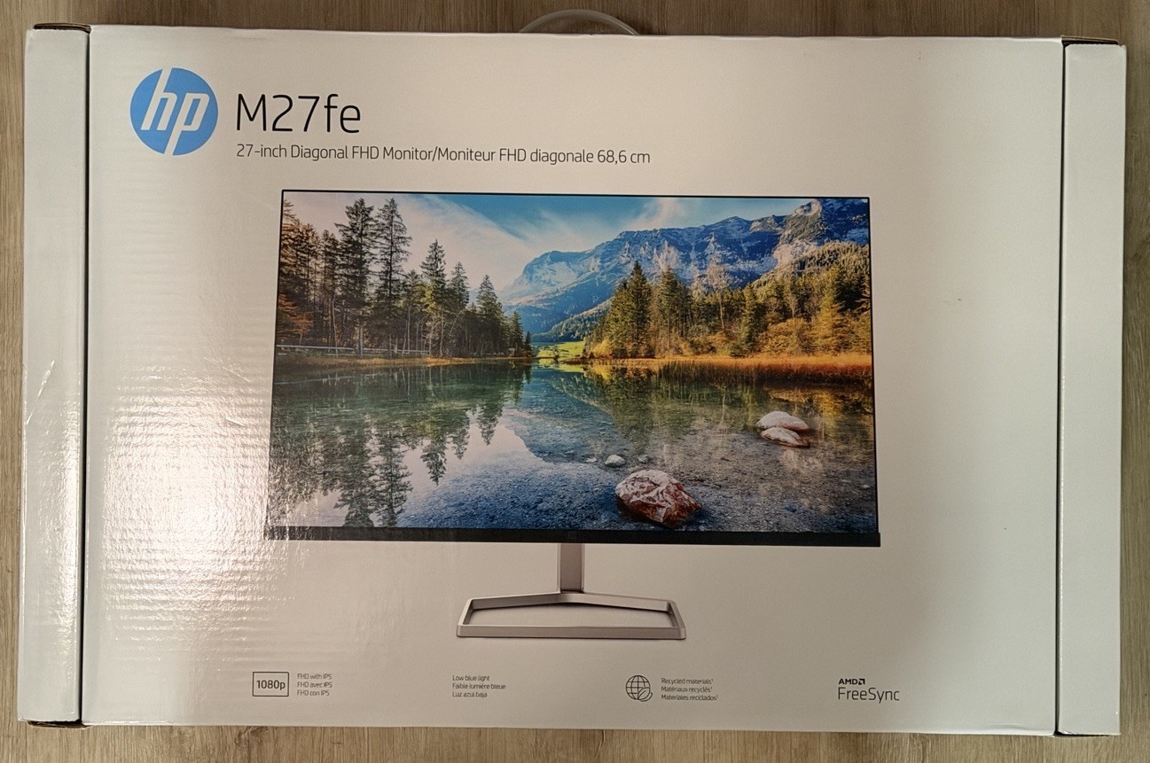 HP M27FE 27 inch 1920 x 1080p FHD IPS Computer Monitor - Black - New In Box