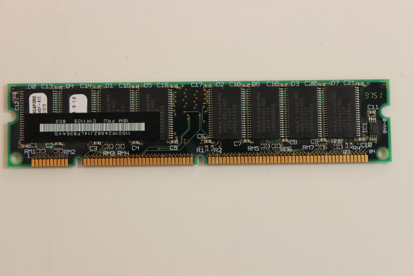 IBM 01K1105 01K2458 32MB 168 PIN DIMM MEMORY MODULE